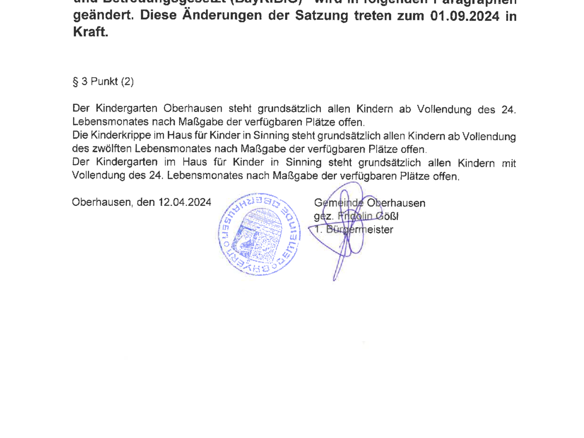 aenderungssatzung-zur-benutzungssatzung-der-tageseinrichtung-fuer-kinder-der-gemeinde-oberhausen-nach-dem-baykibig-12-04-2024