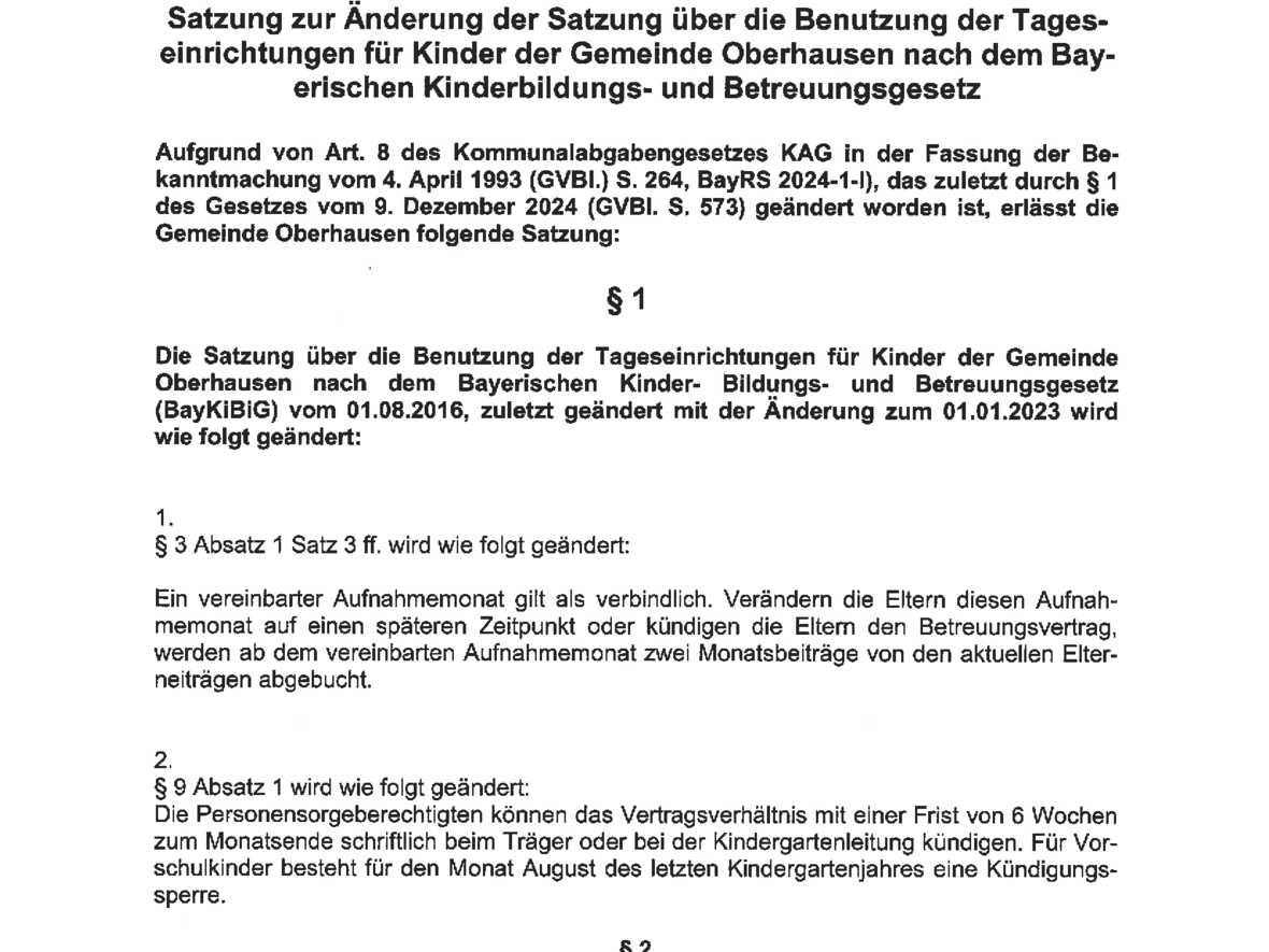 aenderungssatzung-der-benutzungssatzung-der-tageseinrichtungen-fuer-kinder-der-gemeinde-oberhausen-nach-dem-baykibig-19-11-2025
